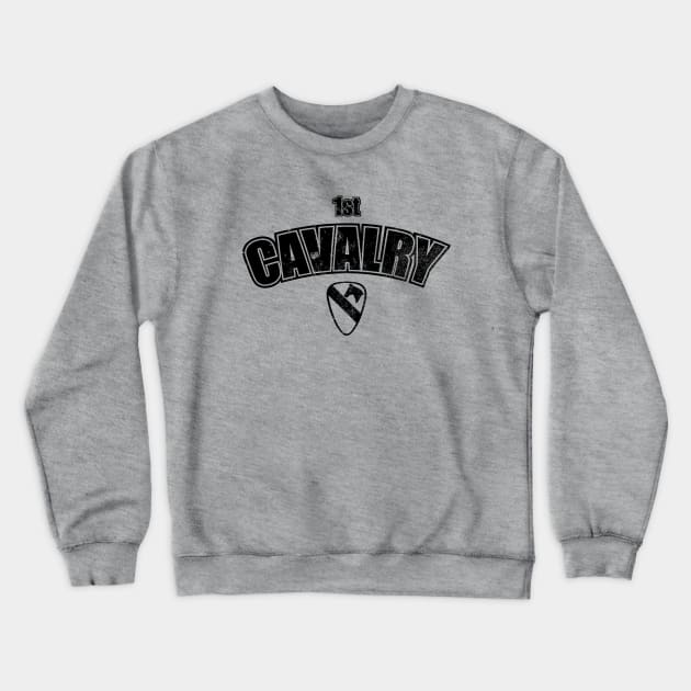 1st Cavalry Subdued (distressed) Crewneck Sweatshirt by TCP